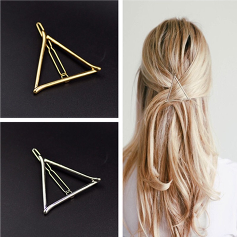 Silver Minimalist Geometric Hair Clip